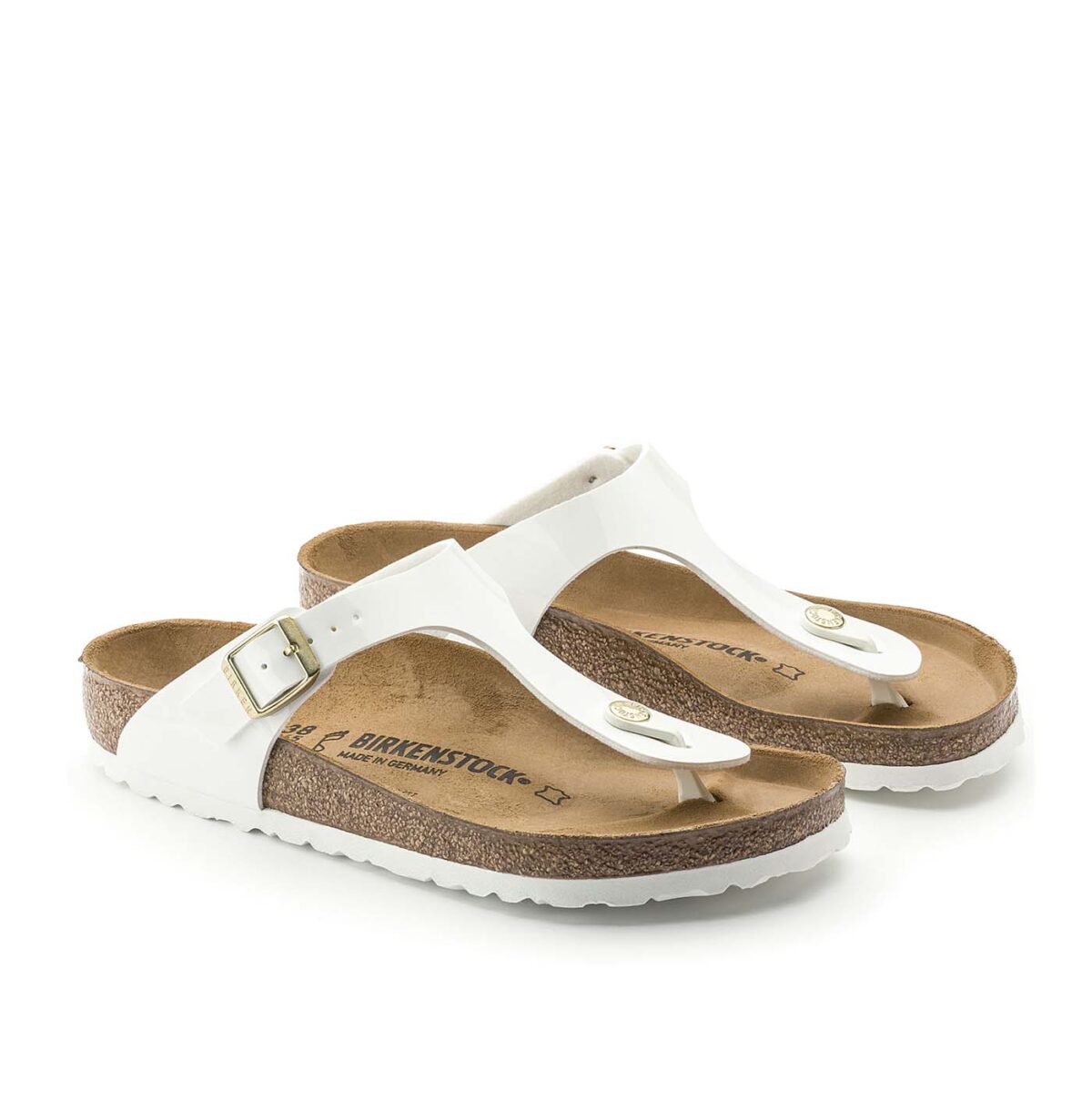 Birkenstock white patent Gizeh sandals 38- *read! | Birkenstock, Birkenstock shoes, Sandals