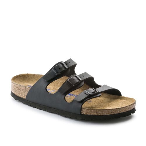 Birkenstock Florida Black Soft Footbed