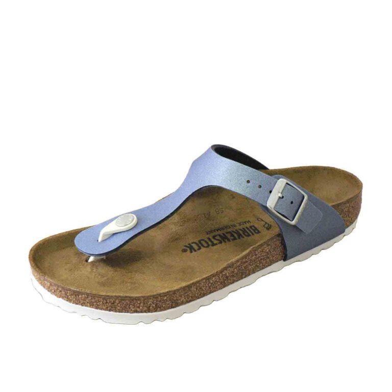 birkenstock icy metallic blue