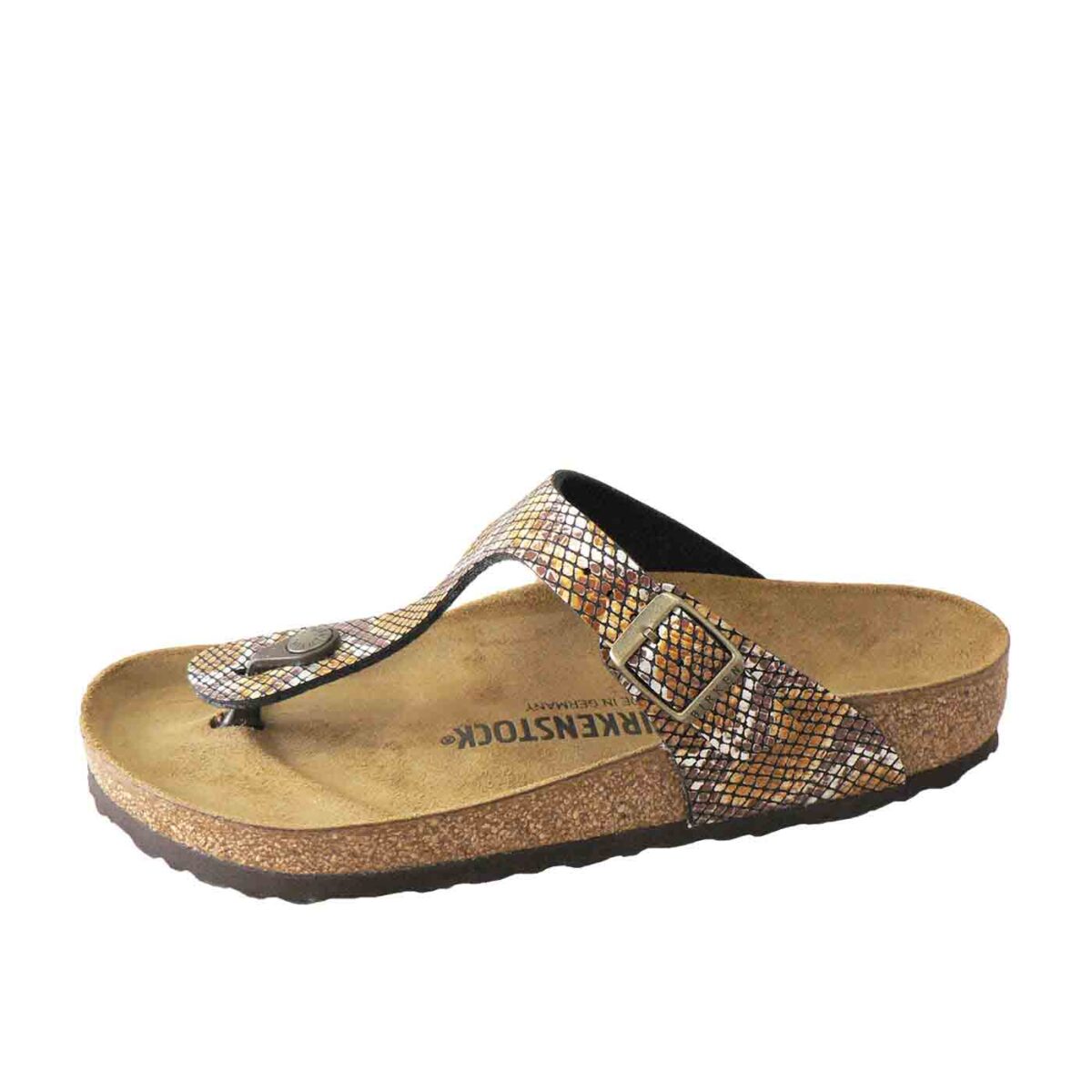 birkenstock gizeh python brown