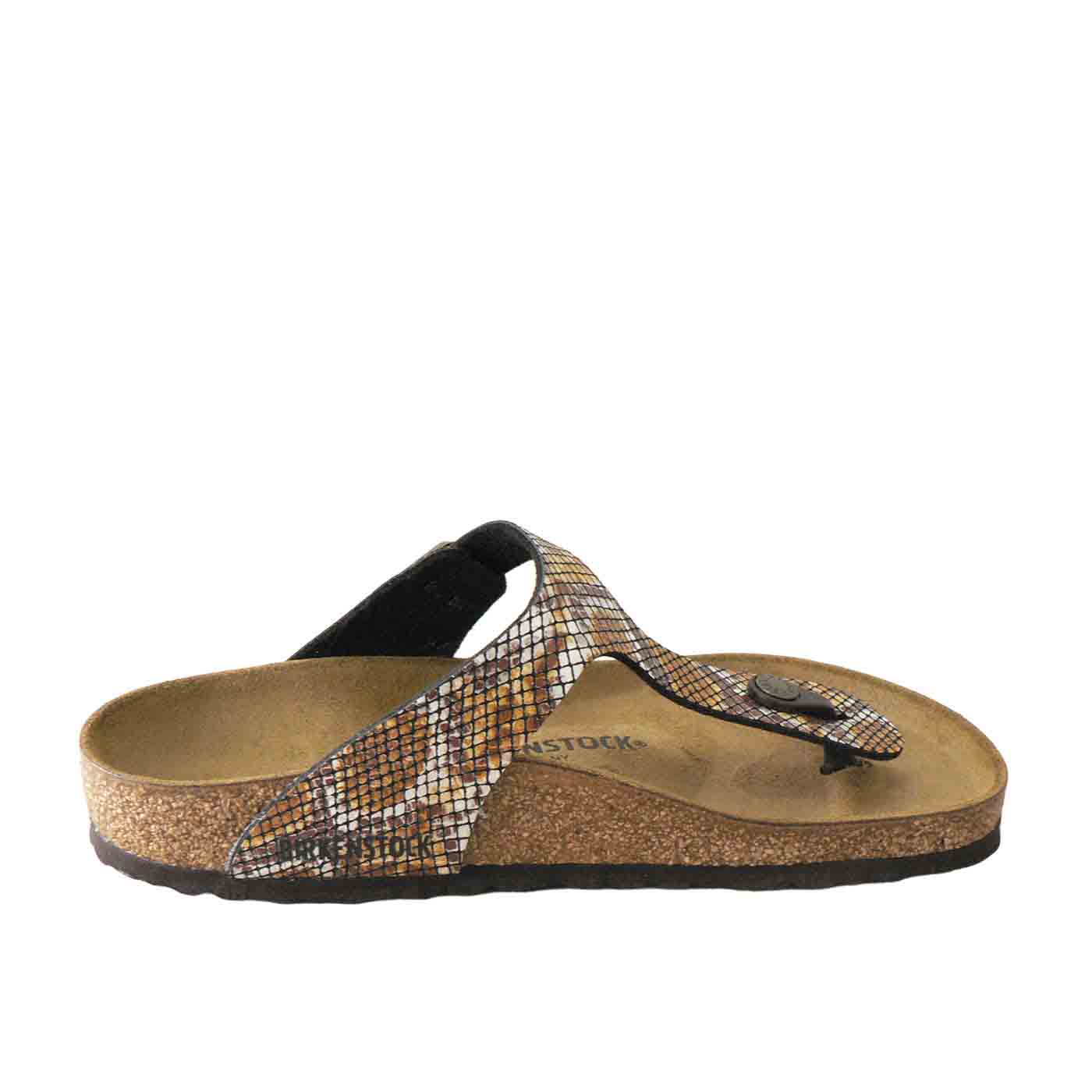 birkenstock gizeh python brown