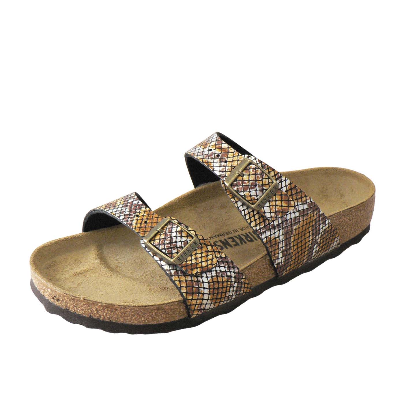 birkenstock gizeh python brown