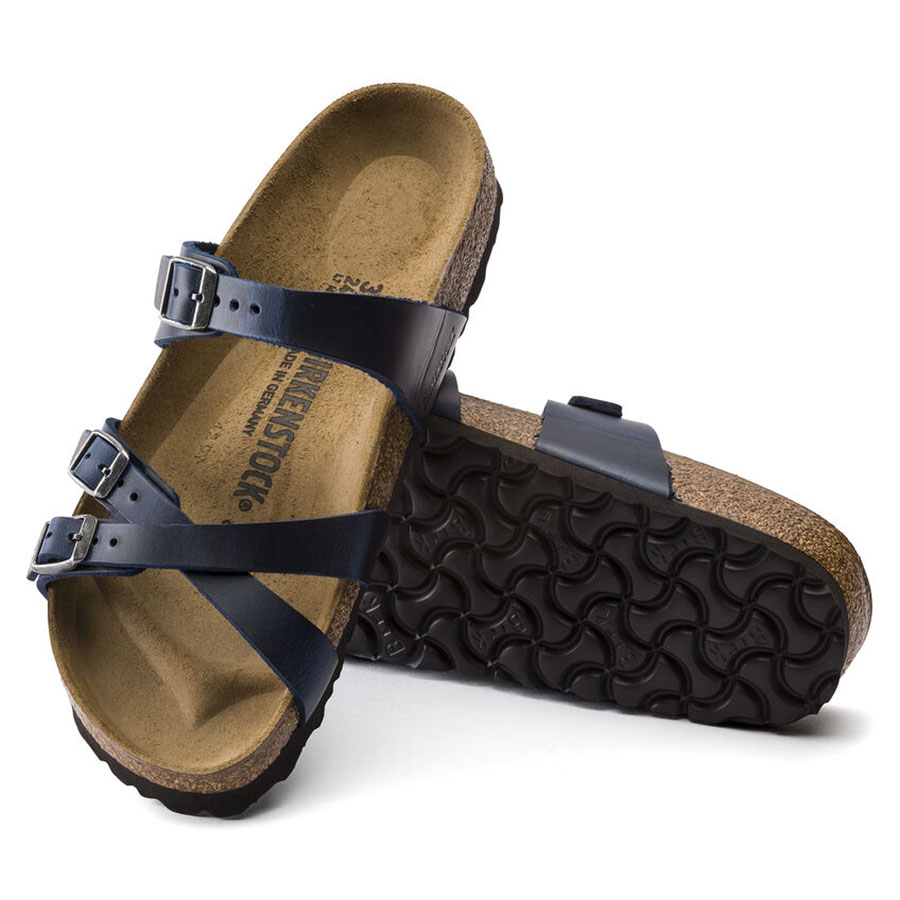 Franca Oiled Leather (REGULAR FIT) - Blue - SUNA Shoes & Accessories
