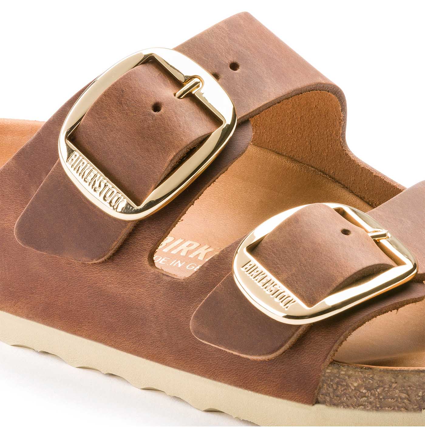 Arizona Big Buckle Oiled Leather - Cognac (REGULAR FIT) - Image 2