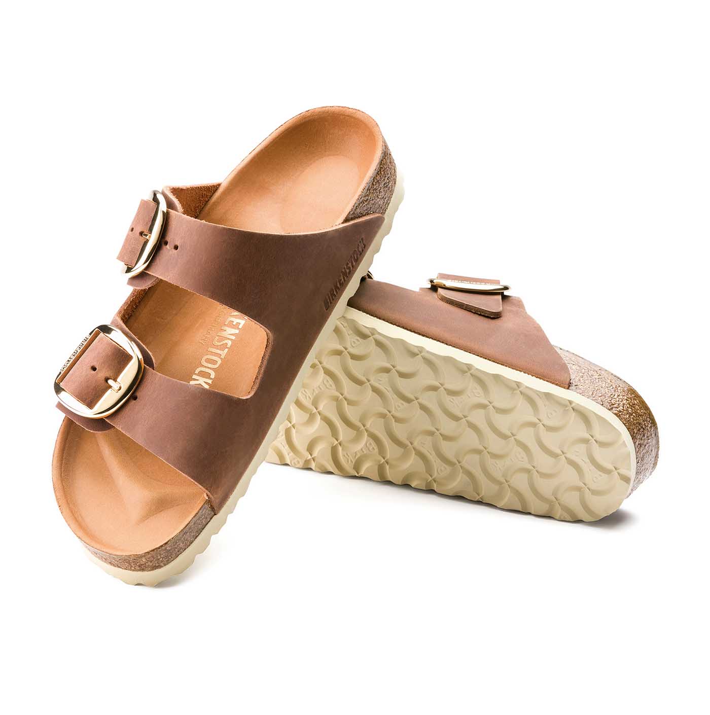 Arizona Big Buckle Oiled Leather - Cognac (REGULAR FIT) - Image 6