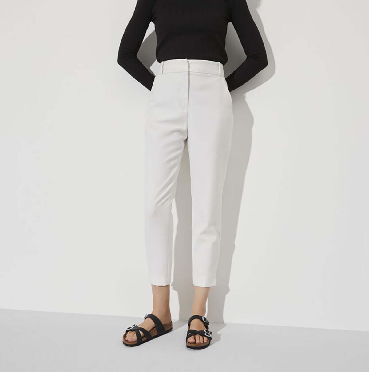 Franca Oiled Leather - Black (NARROW FIT) - Image 2