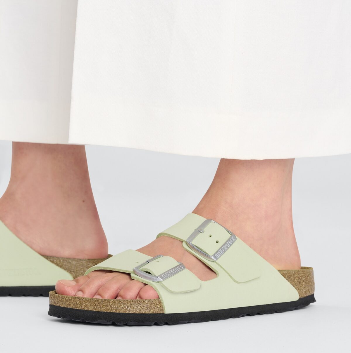 Arizona Nubuck Leather (NARROW FIT) - Faded Lime - Image 3