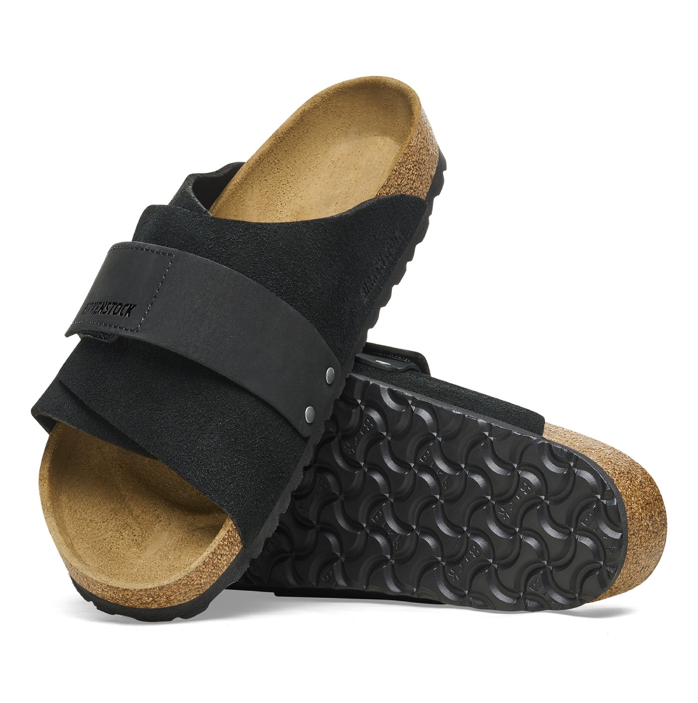 Kyoto Nubuck/Suede Leather - Black (REGULAR FIT) - SUNA Shoes