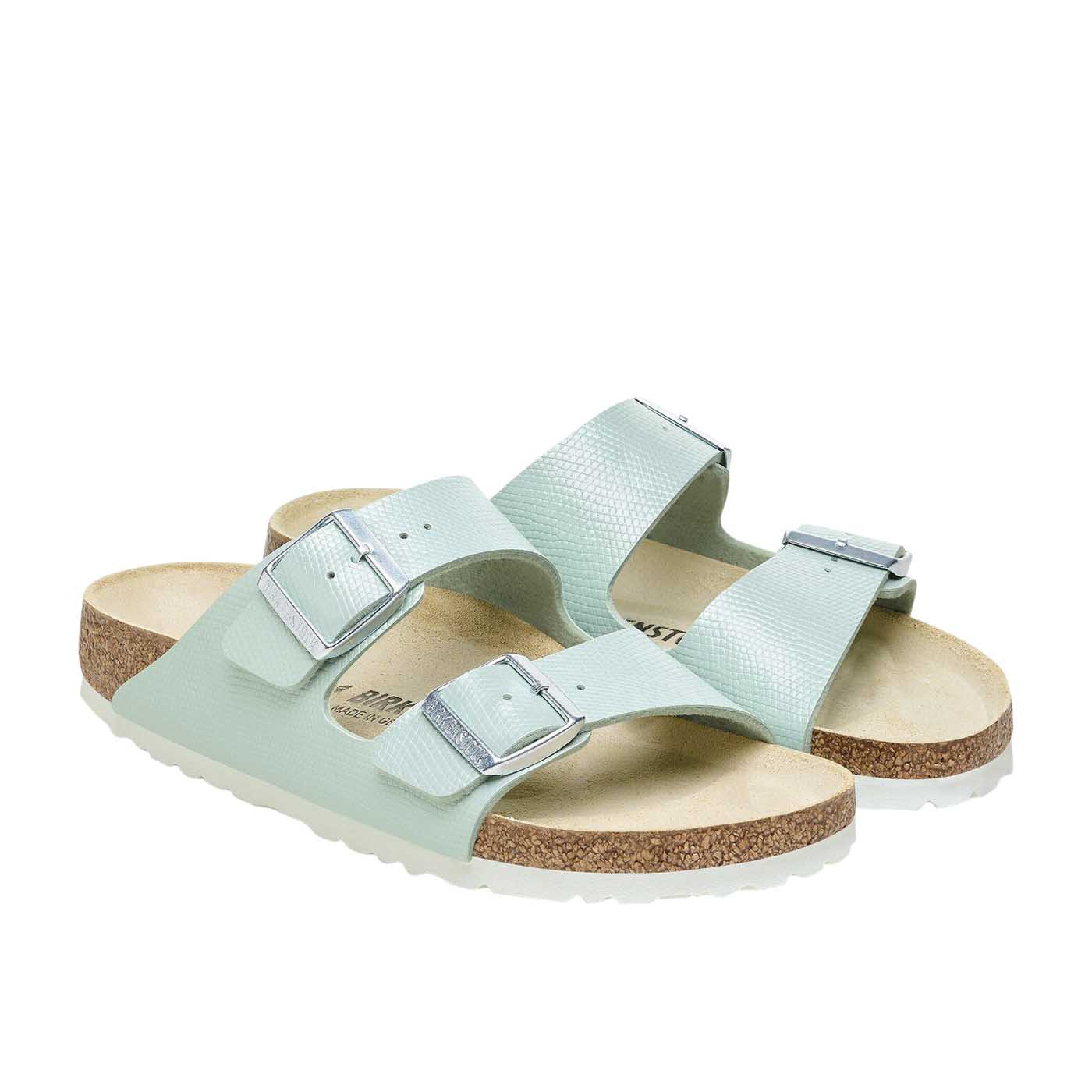 Arizona Shiny Embossed Birko Flor - Surf Green (NARROW FIT) - Image 4