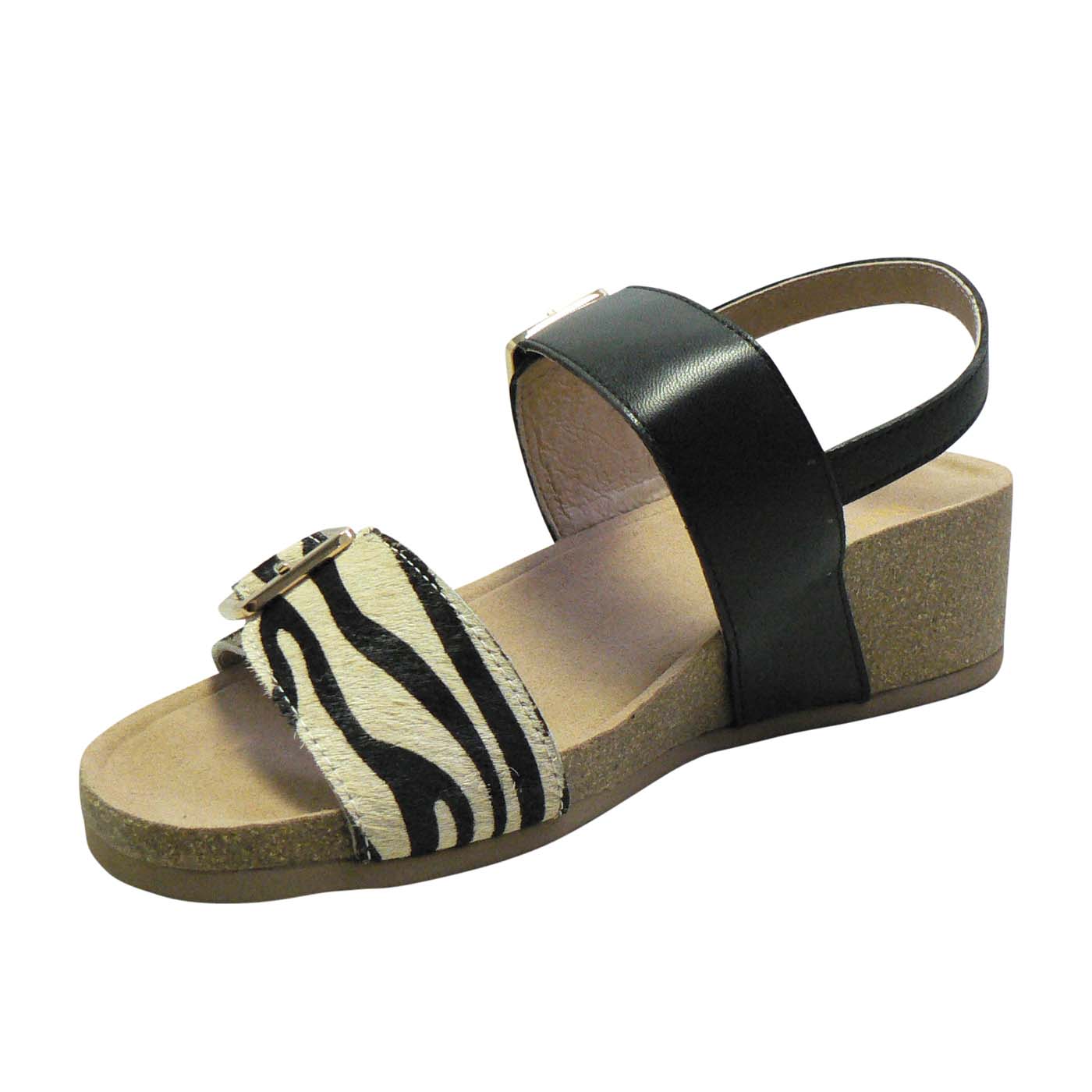 Paige Zebra/Black SUNA Shoes & Accessories