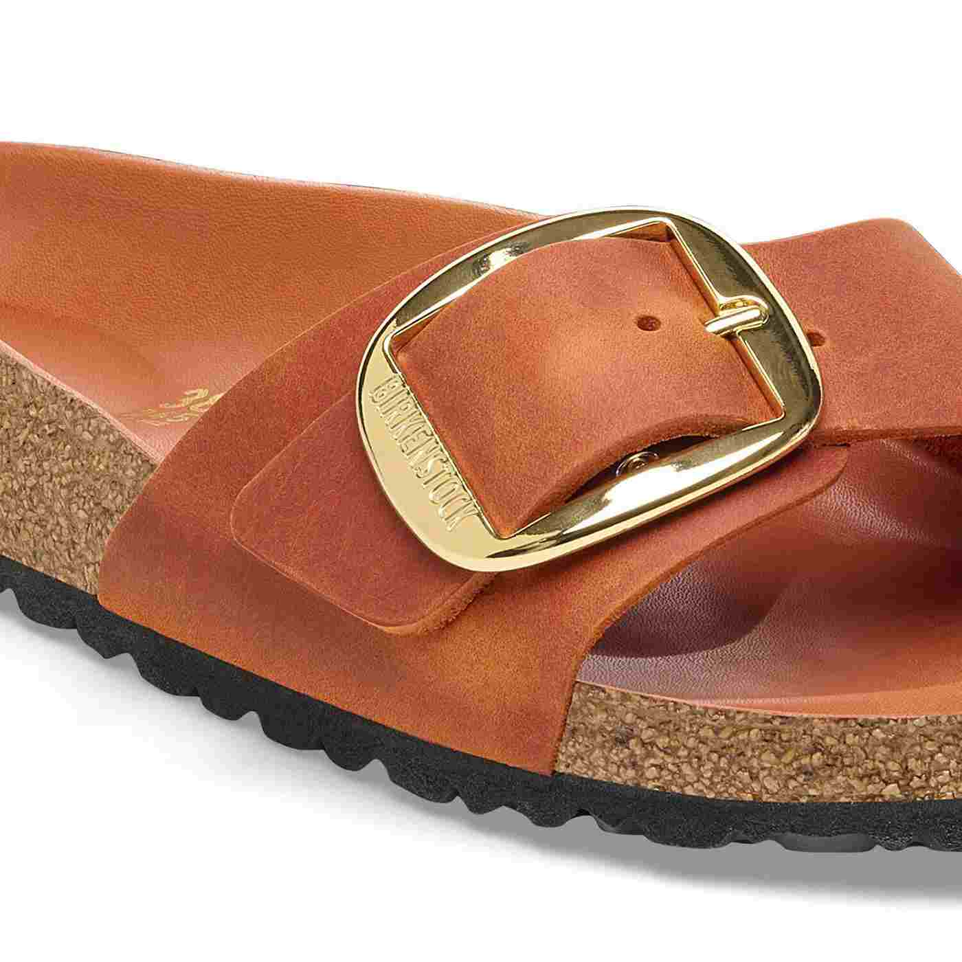 Madrid Big Buckle Oiled Leather (REGULAR FIT) Burnt Orange