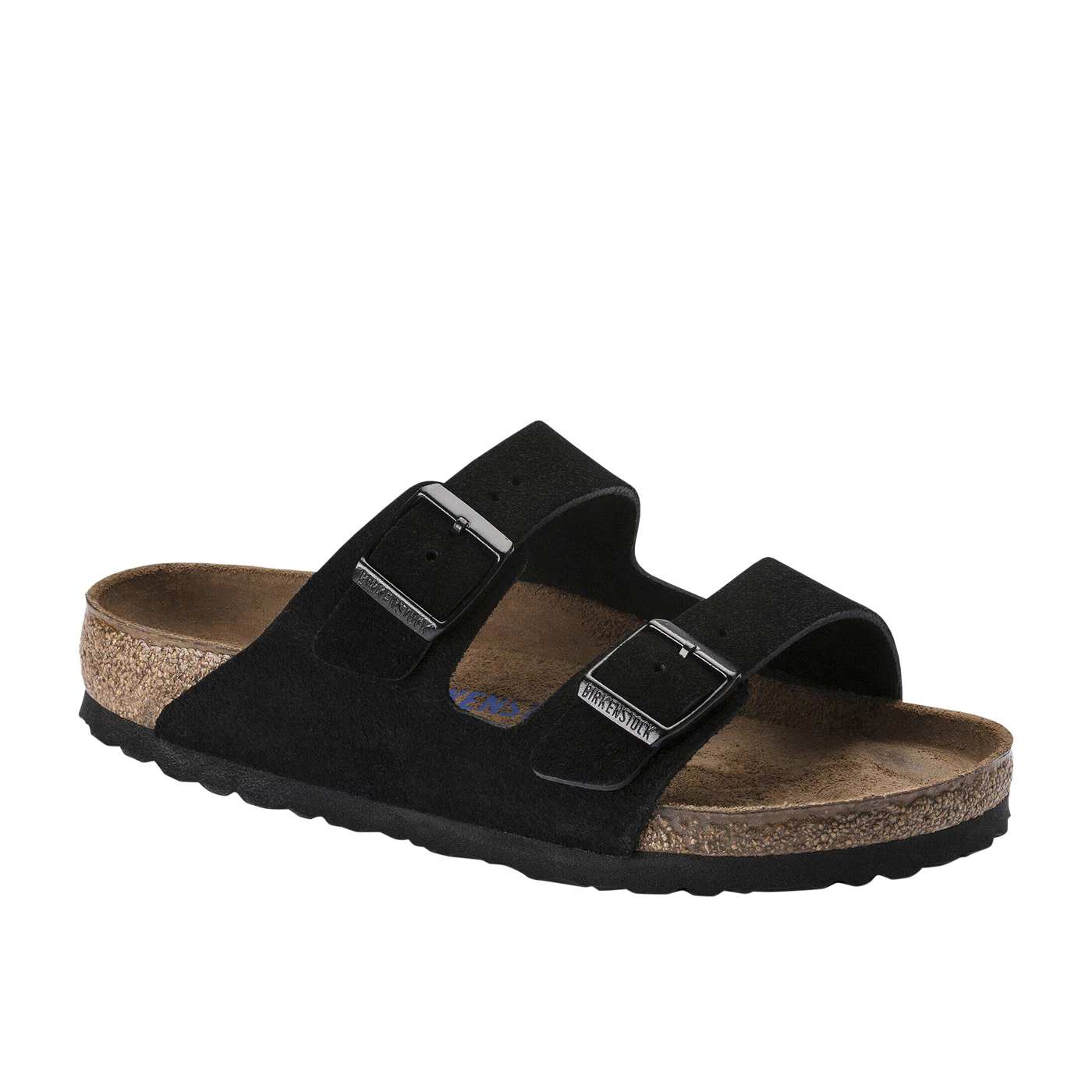 Arizona Suede Leather Soft Footbed - Black (REGULAR FIT)