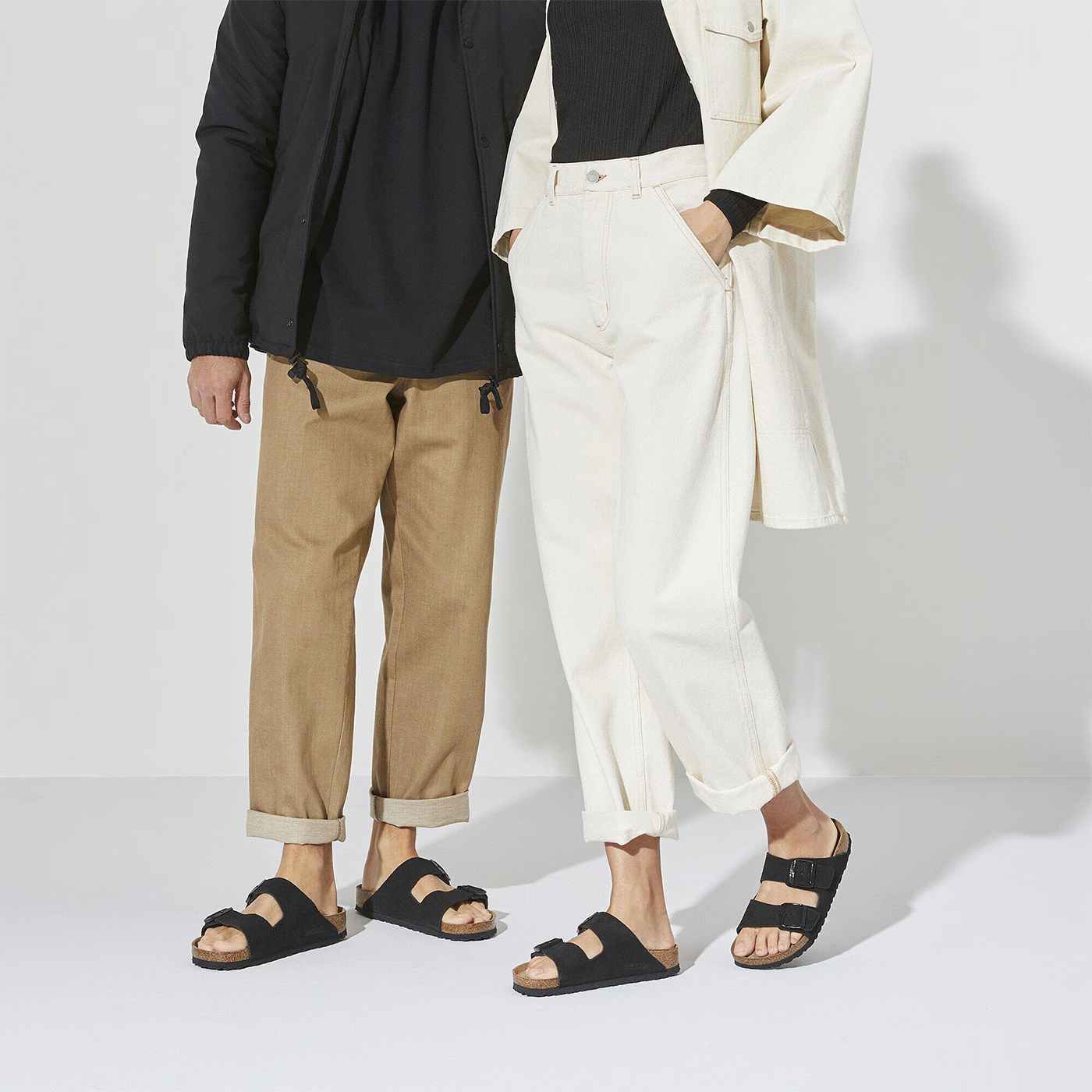 Arizona Suede Leather Soft Footbed - Black (REGULAR FIT) - Image 10