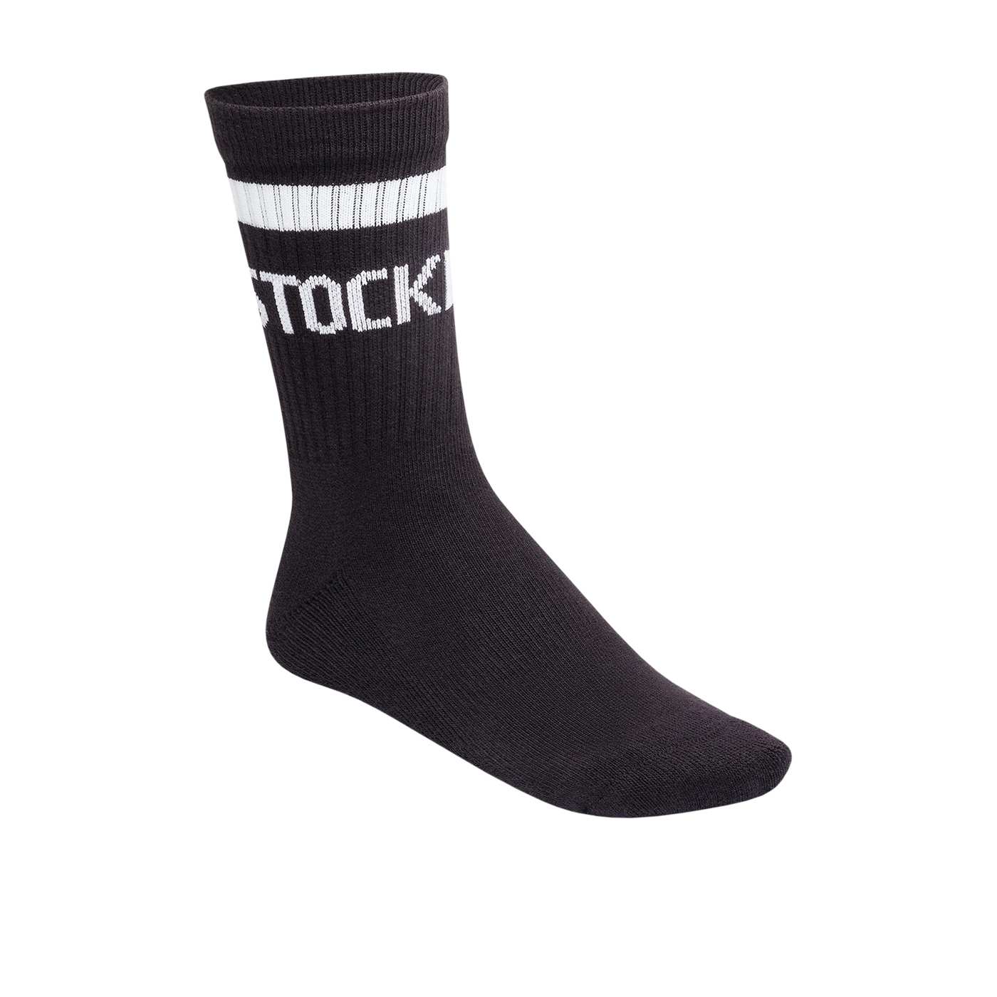 Cotton Crew Stripe - Black/White