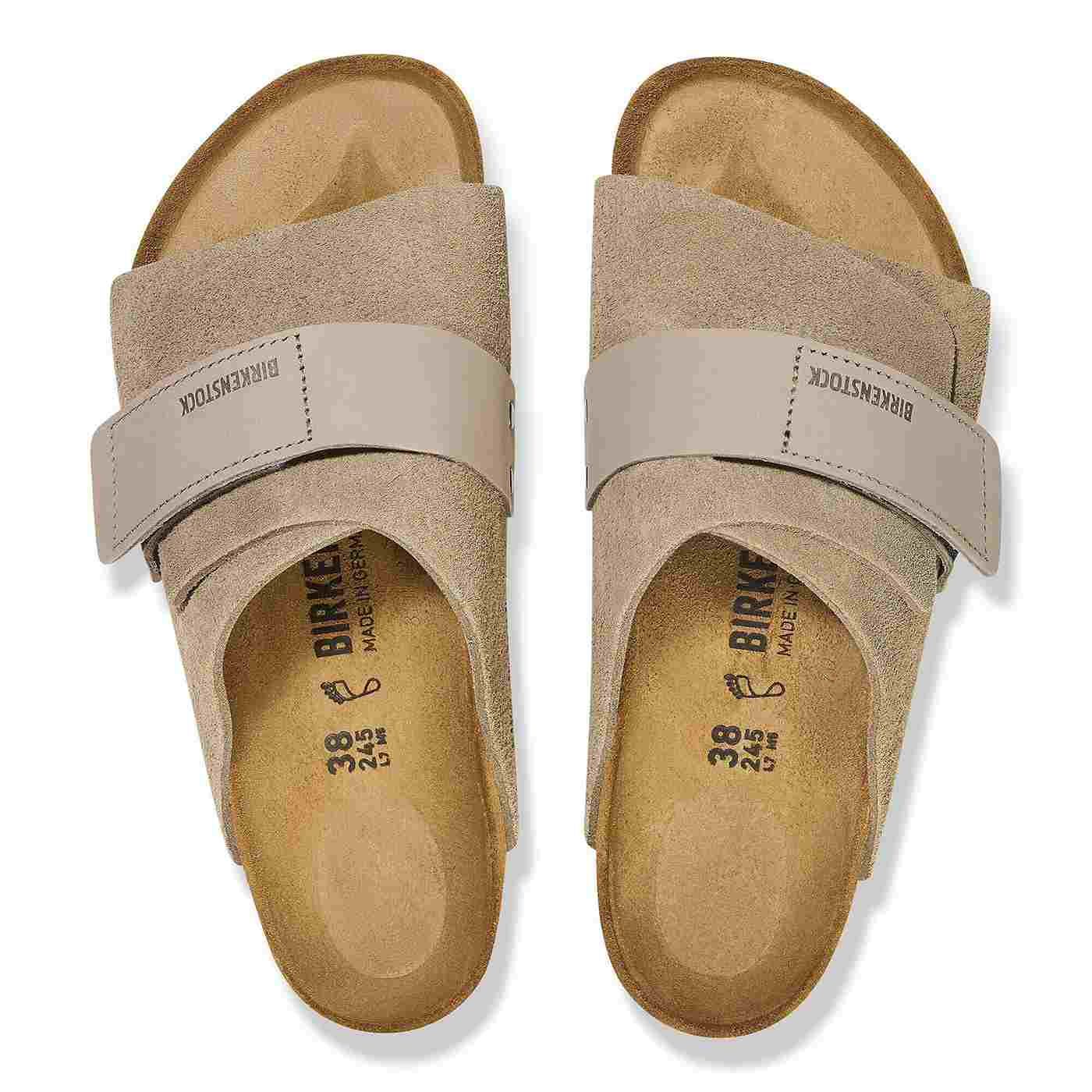 Kyoto Nubuck/Suede Leather - Taupe (NARROW FIT) - Image 5