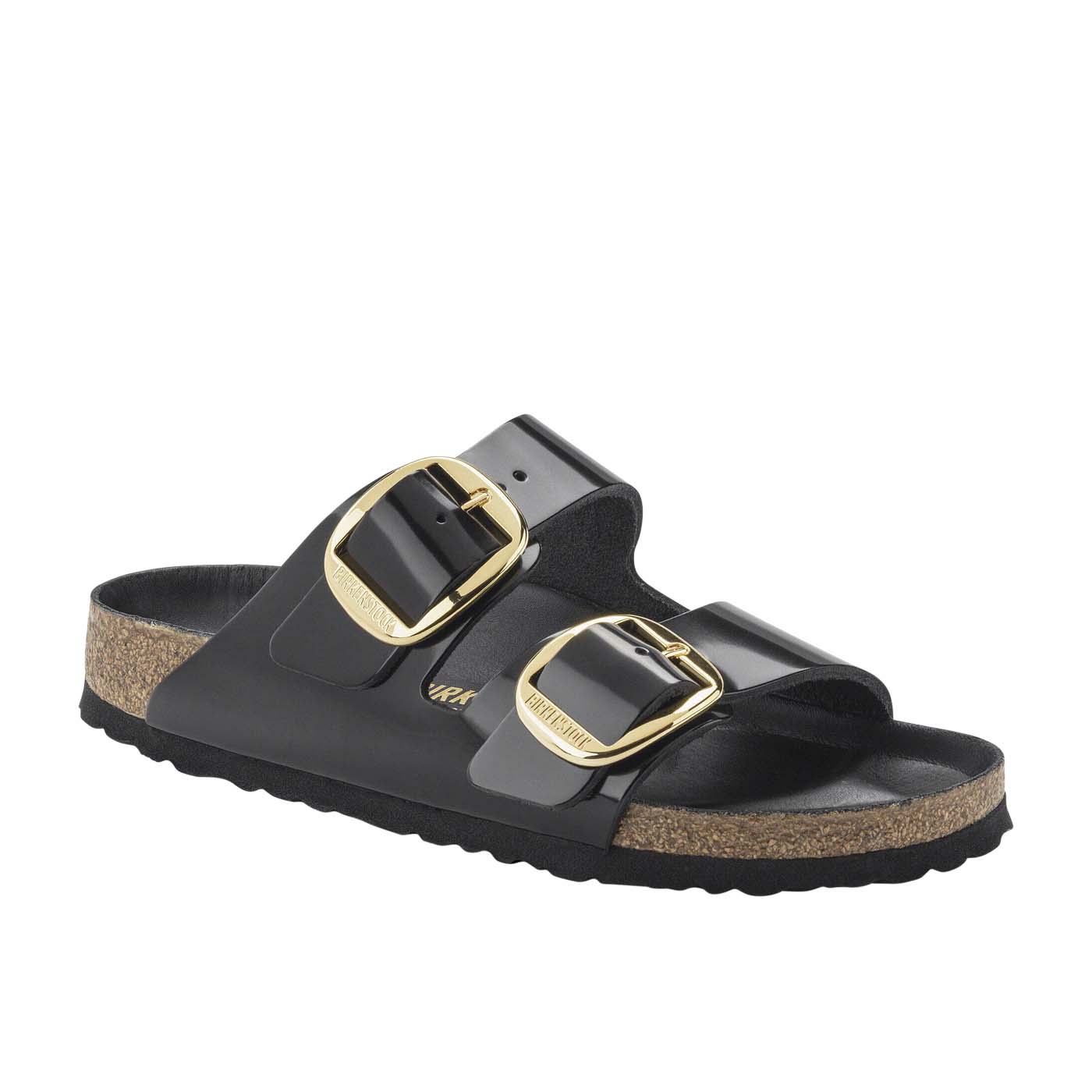 Arizona Big Buckle High Shine Leather Patent - Black Natural (REGULAR FIT)