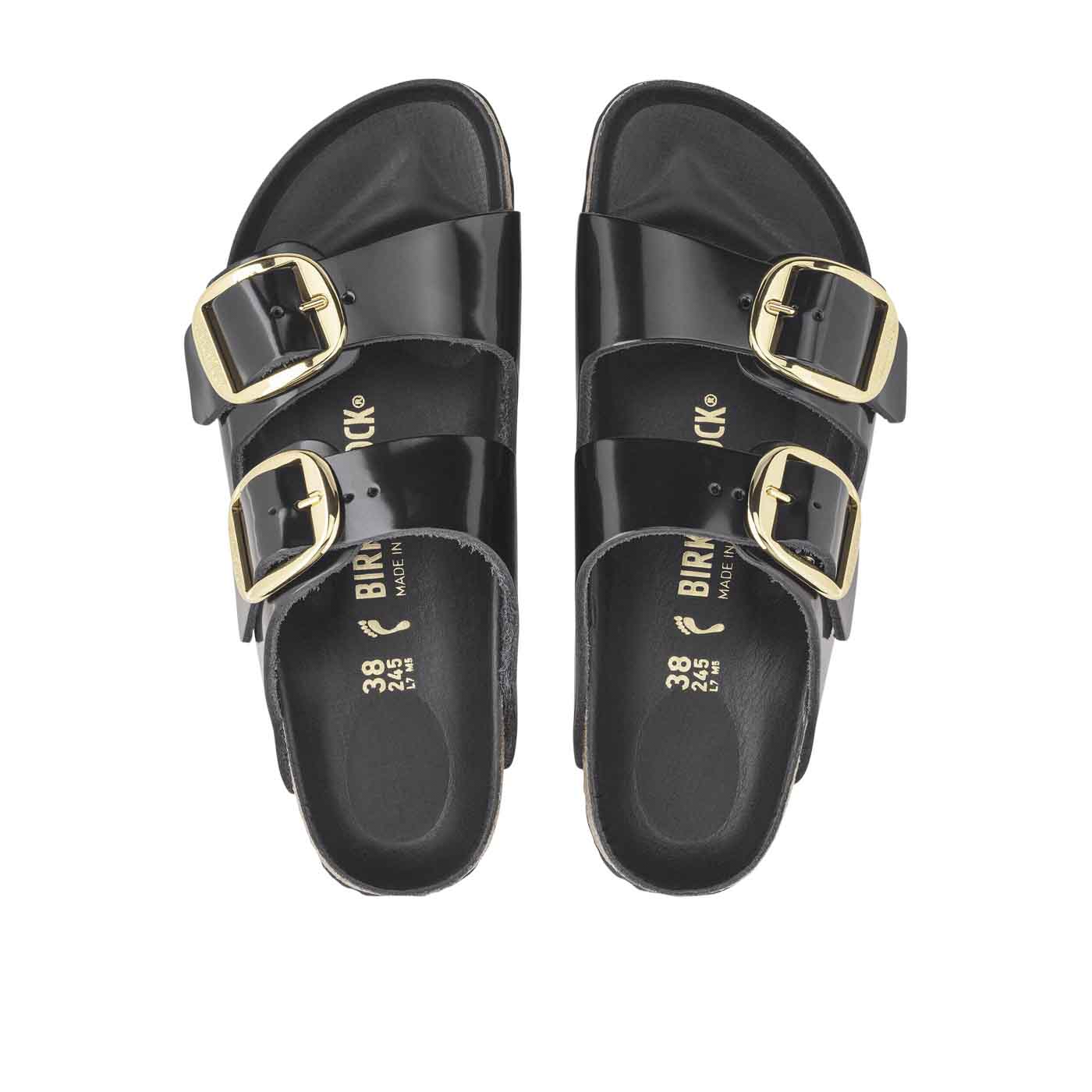 Arizona Big Buckle High Shine Leather Patent - Black Natural (REGULAR FIT) - Image 6