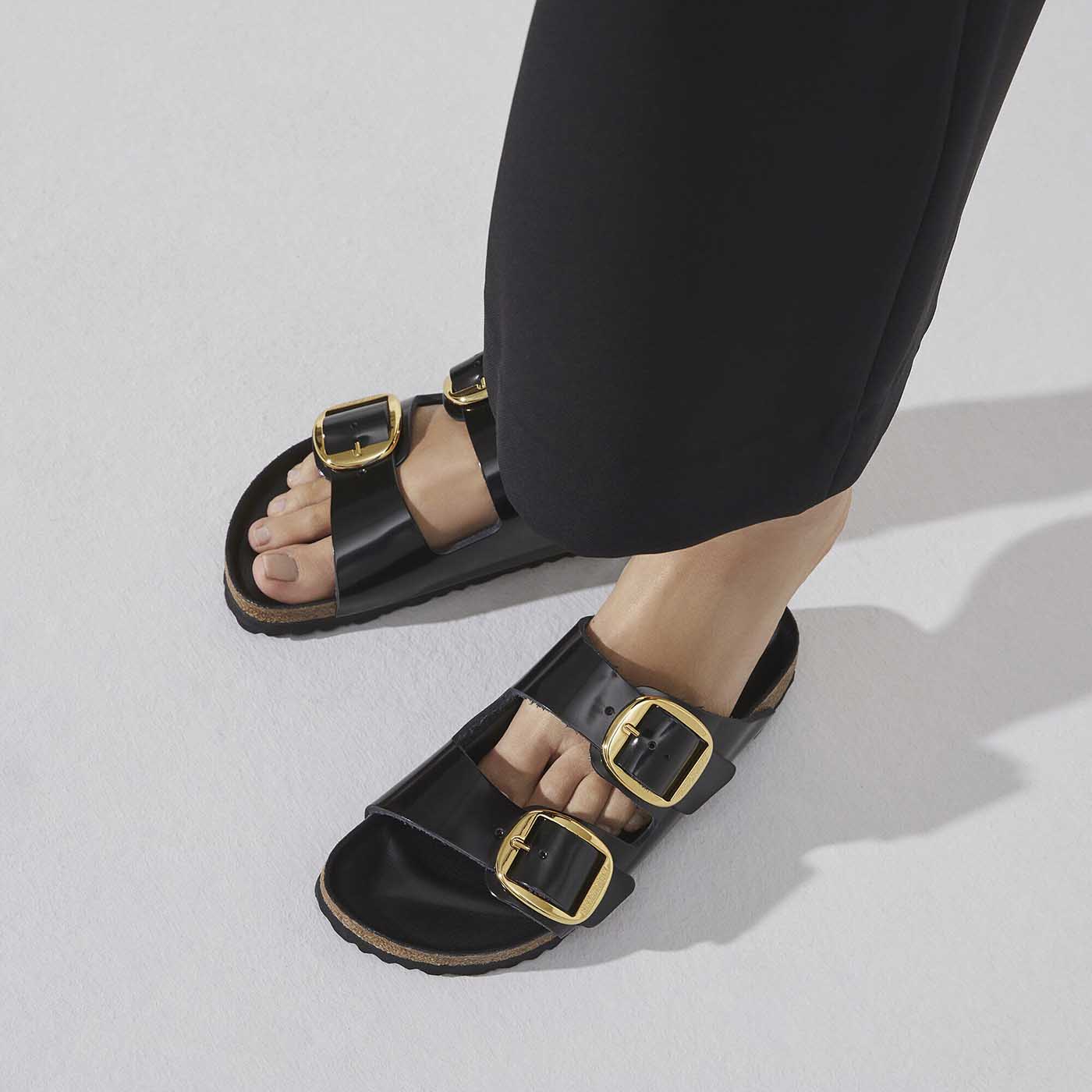 Arizona Big Buckle High Shine Leather Patent - Black Natural (REGULAR FIT) - Image 8
