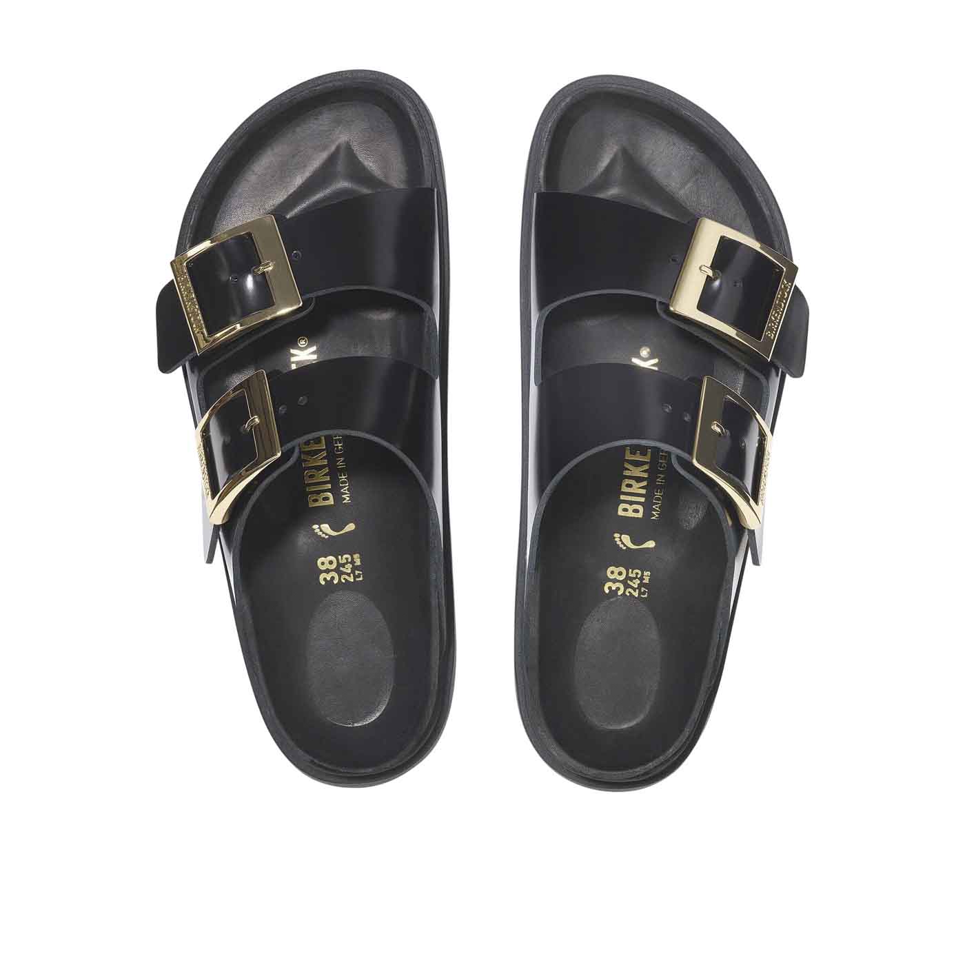 Arizona Droplet Buckle High Shine Leather Patent - Black Natural (REGULAR FIT) - Image 6