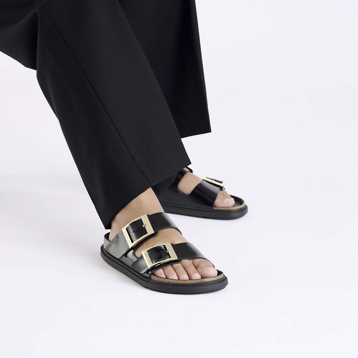 Arizona Droplet Buckle High Shine Leather Patent - Black Natural (REGULAR FIT) - Image 4
