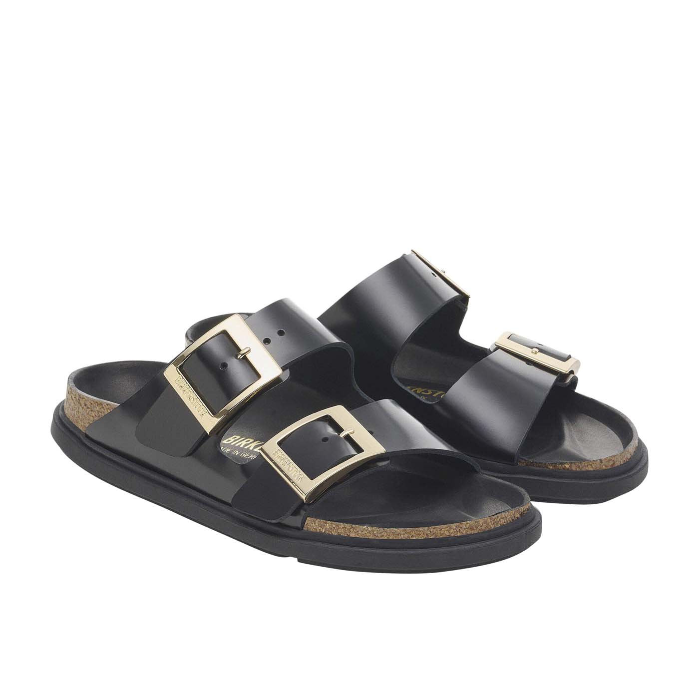 Arizona Droplet Buckle High Shine Leather Patent - Black Natural (REGULAR FIT) - Image 3