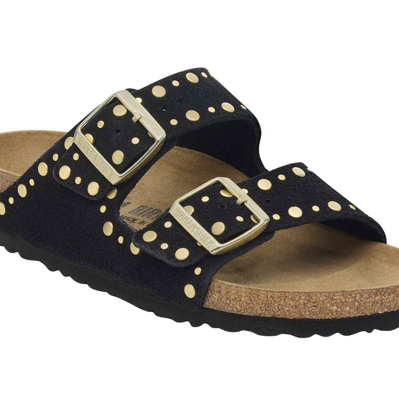 Arizona Rivet Suede Leather - Black (REGULAR FIT) - Image 5