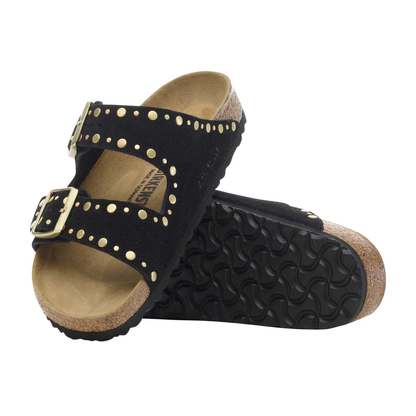 Arizona Rivet Suede Leather - Black (REGULAR FIT) - Image 8