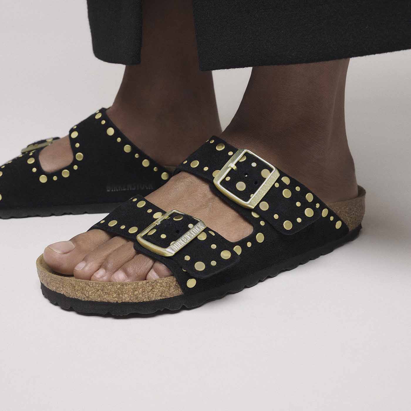 Arizona Rivet Suede Leather - Black (REGULAR FIT) - Image 4