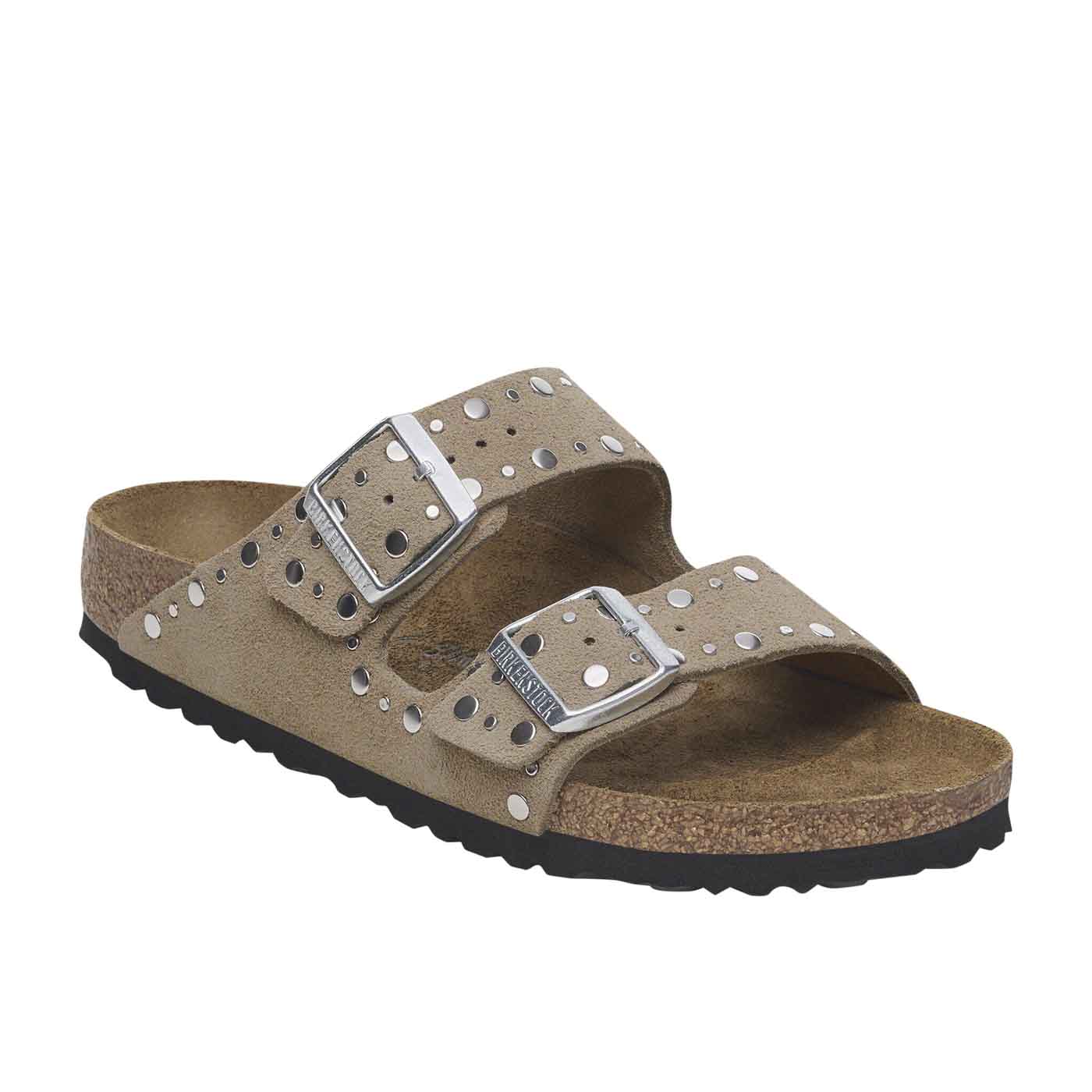 Arizona Rivet Suede Leather - Taupe (REGULAR FIT)