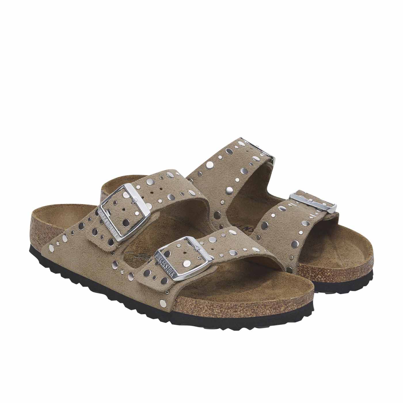 Arizona Rivet Suede Leather - Taupe (REGULAR FIT) - Image 3
