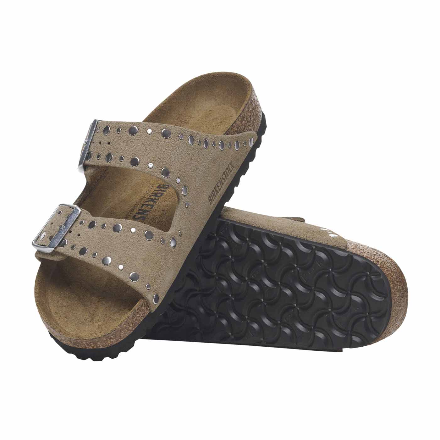 Arizona Rivet Suede Leather - Taupe (REGULAR FIT) - Image 8