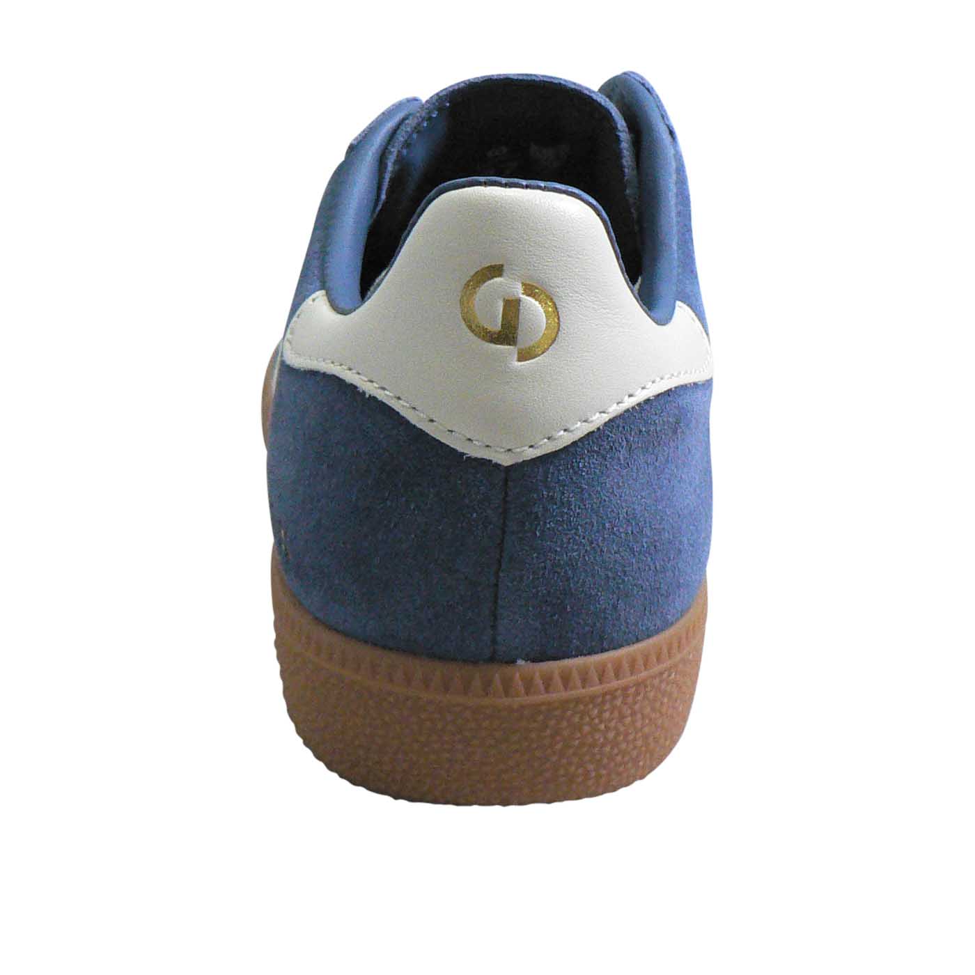 2001 Parallel - Peacock Blue Suede / Bone Leather - Image 3